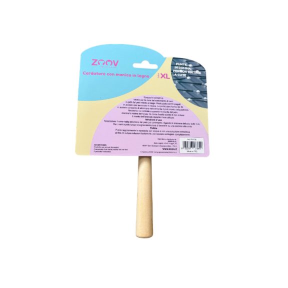 ZOOV Prémium fa nyelű szőrbontó kefe -XL méret ZOOV Prémium fa nyelű szőrbontó kefe -XL méret