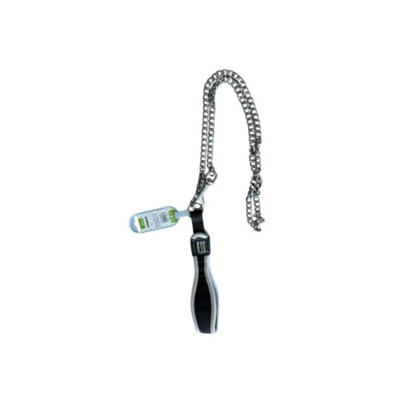 KT-Home Rágásbiztos Fém Láncos Kontroll Póráz (fekete) – 2,5 mm x 60 cm KT-Home Rágásbiztos Fém Láncos Kontroll Póráz (fekete) – 2,5 mm x 60 cm