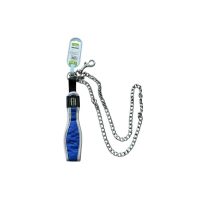 KT-Home Rágásbiztos Fém Láncos Kontroll Póráz (kék) – 2,5 mm x 60 cm