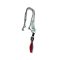 KT-Home Rágásbiztos Fém Láncos Kontroll Póráz (piros) – 2,5 mm x 60 cm