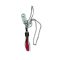 Nunbell Prémium Rágásbiztos Fém Láncos Póráz Párnázott Fogantyúval (piros) – 3,0 mm