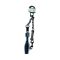 KT-home Rágásbiztos Fém Láncos Kontroll Póráz – 4mm x 60cm - fekete