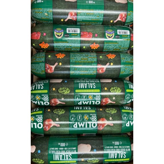 OLIMP SZALÁMI KACSÁVAL ÉS ZÖLDSÉGEKKEL 800g - 12DB/KARTON AKCIÓ OLIMP SZALÁMI KACSÁVAL ÉS ZÖLDSÉGEKKEL 800g - 12DB/KARTON AKCIÓ